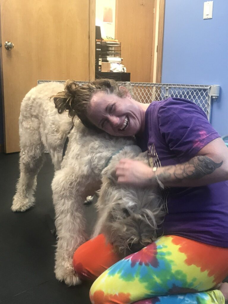 thankful hug at canine physical rehab recreation montgomery il